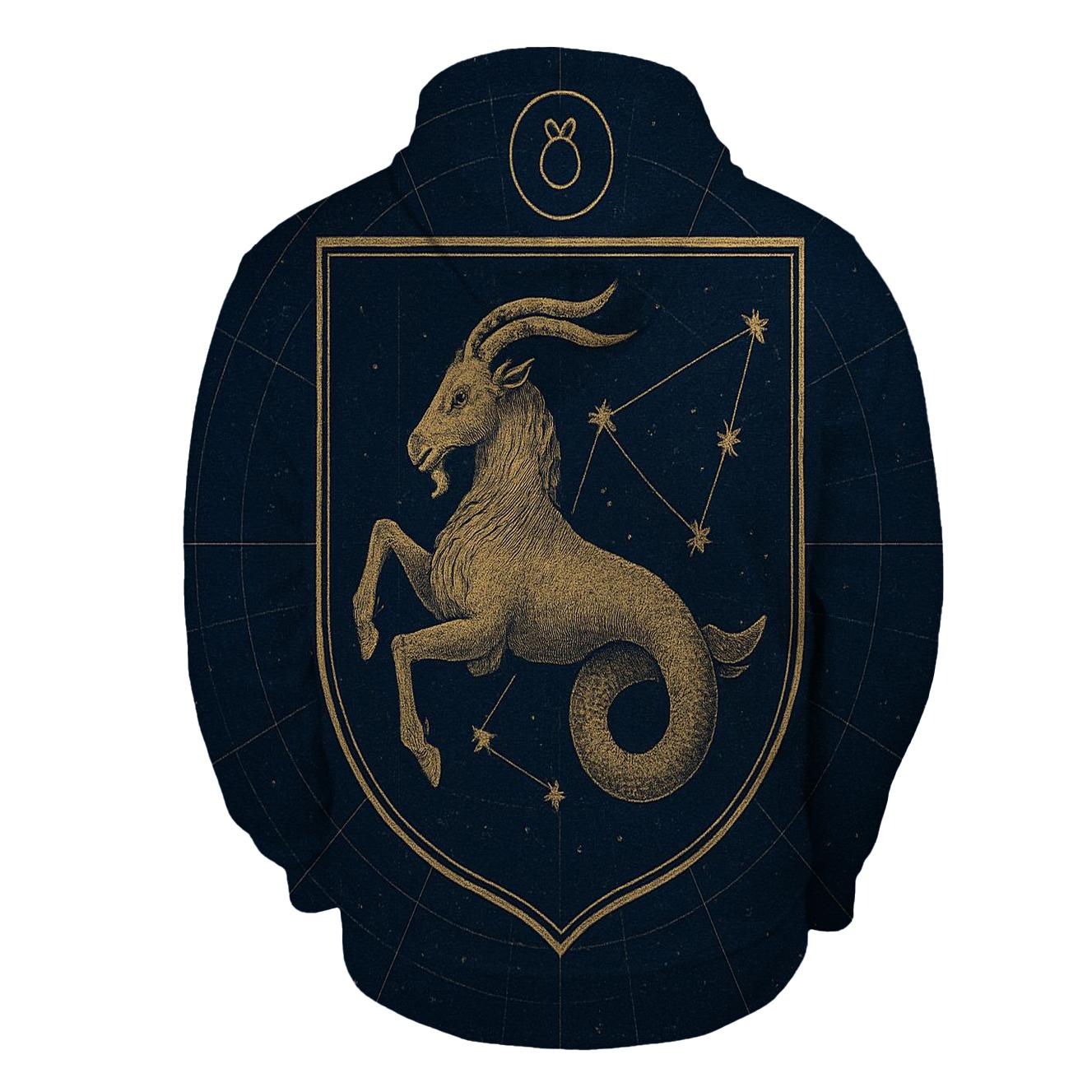 Capricorn Sea Goat Star Chart Crest hoodie designs