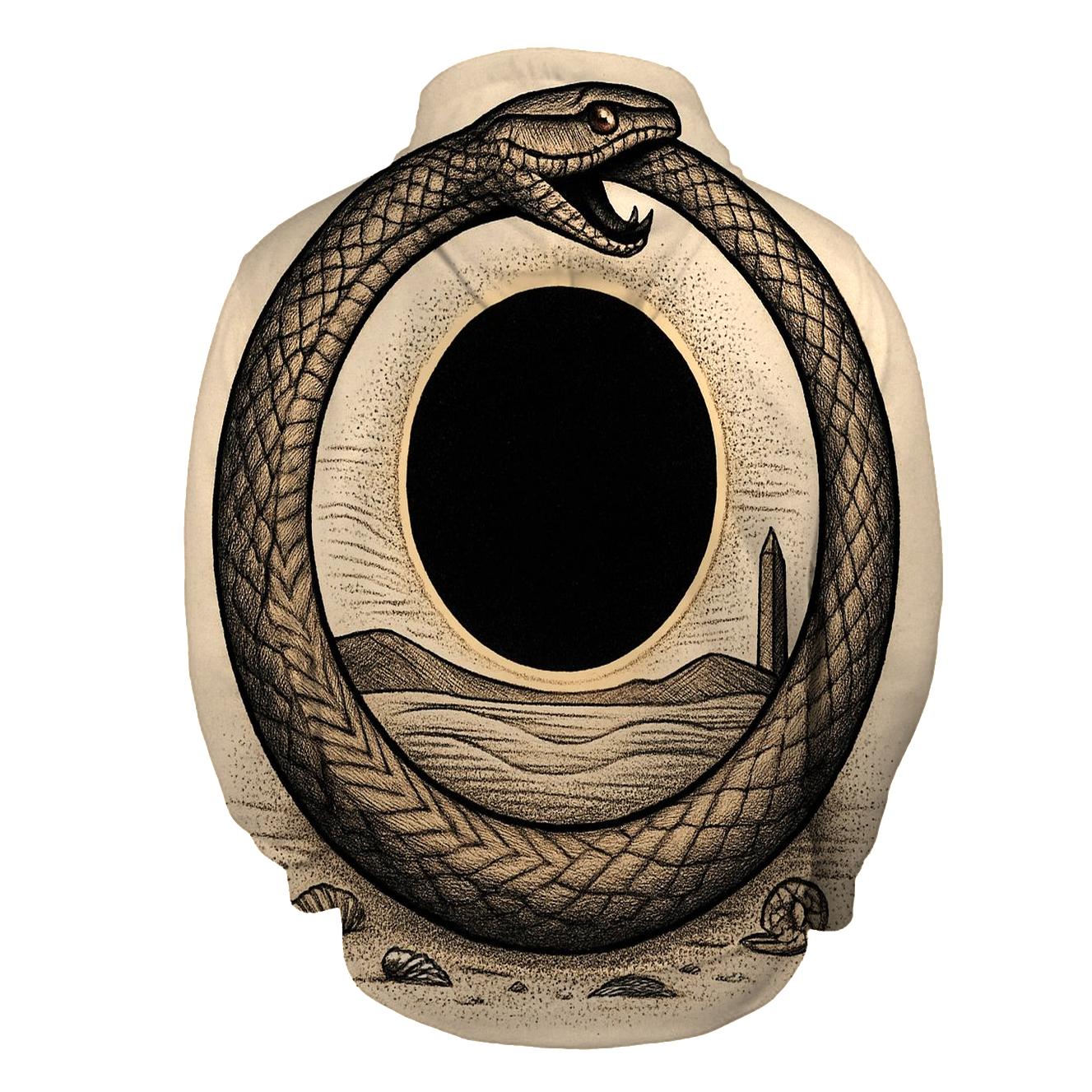 Desert Eclipse Ouroboros zip-up hoodies