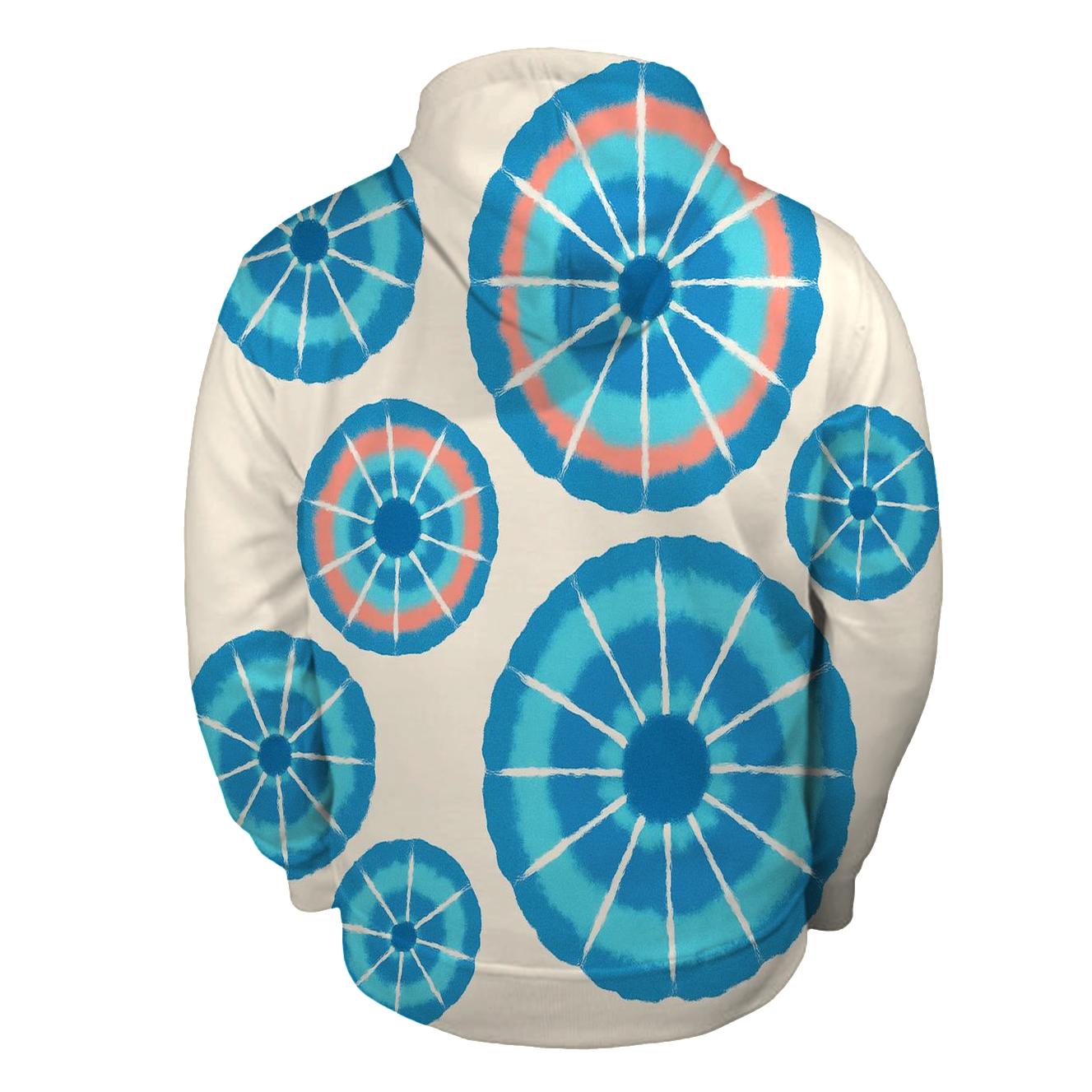Kumo Meteor Rosette Cluster printed hoodies