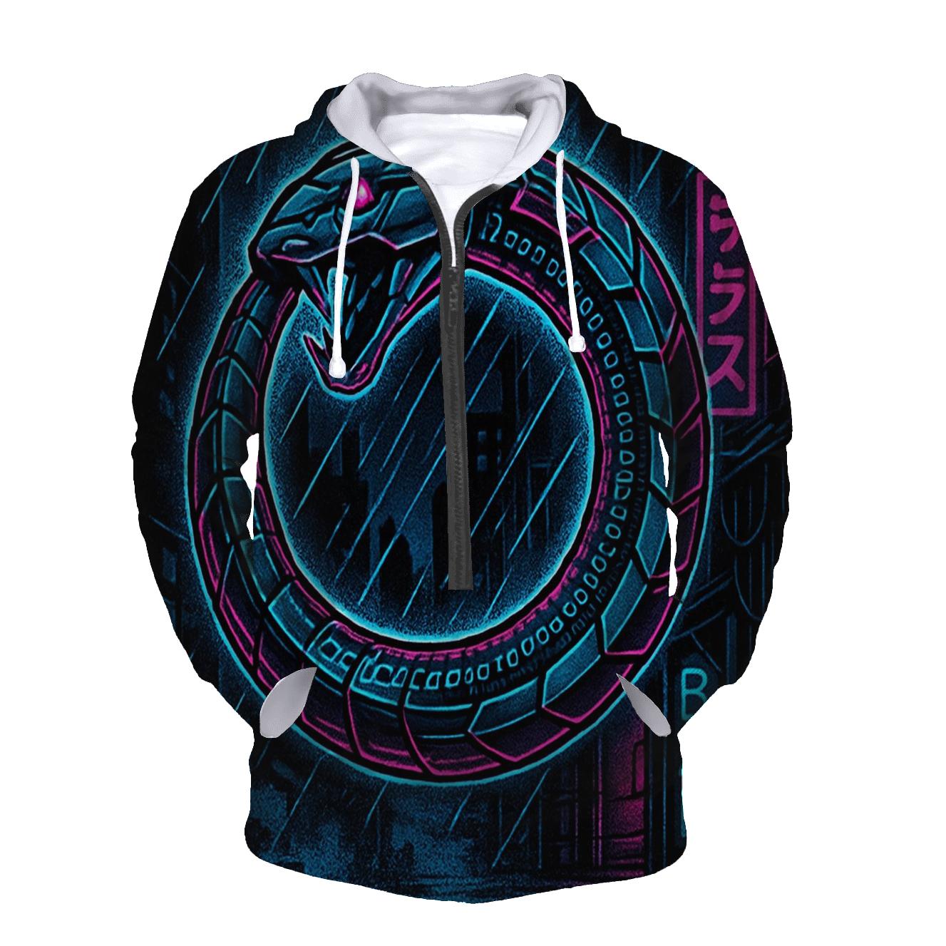 Neon Alley Ouroboros Circuit hoodies fashion