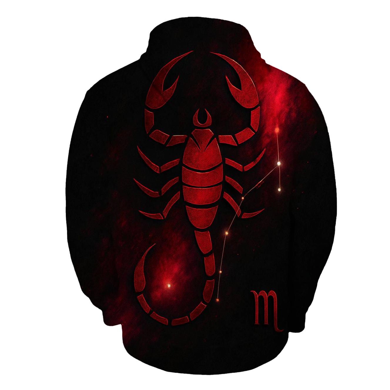Scorpio Stinger Galactic Emblem embroidered hoodies