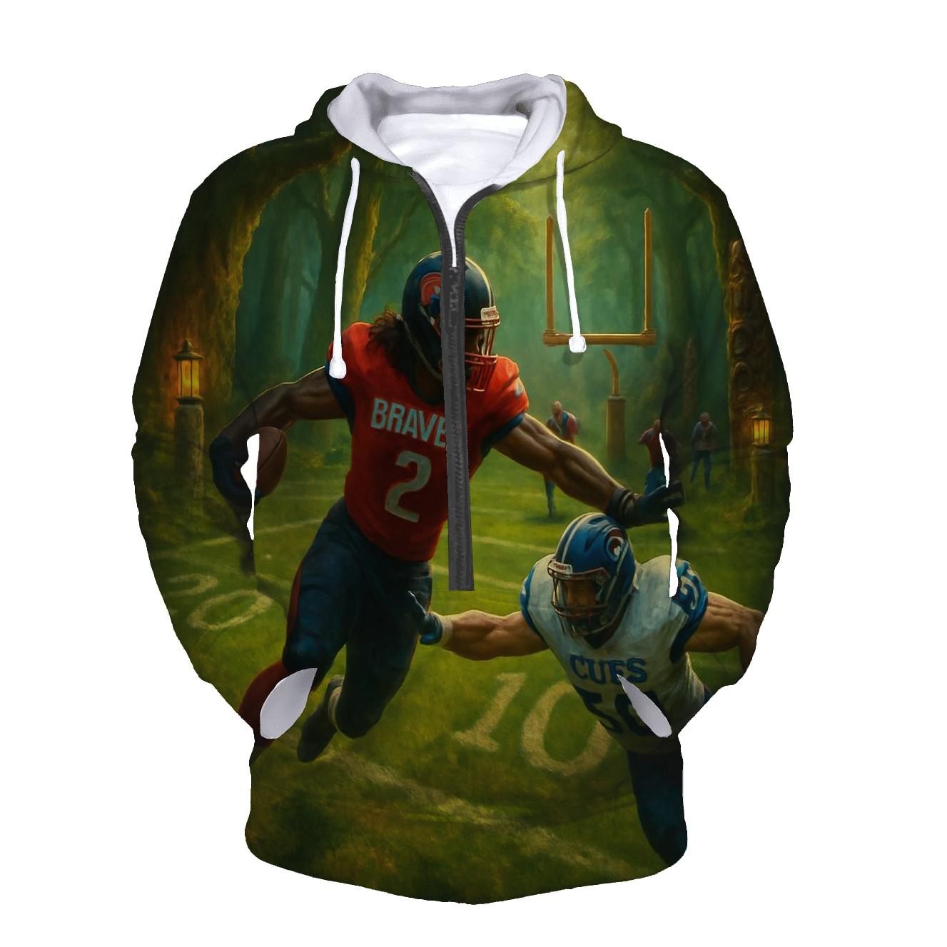 Forest Shrine End Zone Duel Braves Versus Cubs printed hoodies
