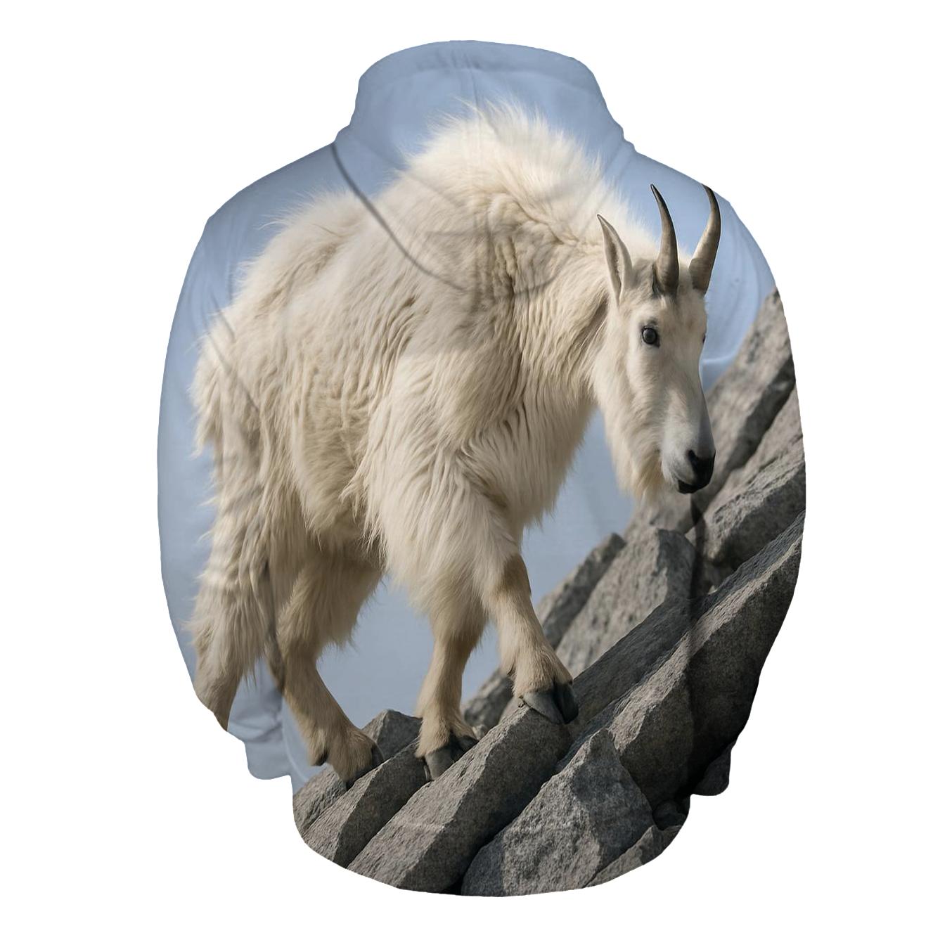 Alpine Scree Traverse Mountain Goat pullover hoodies