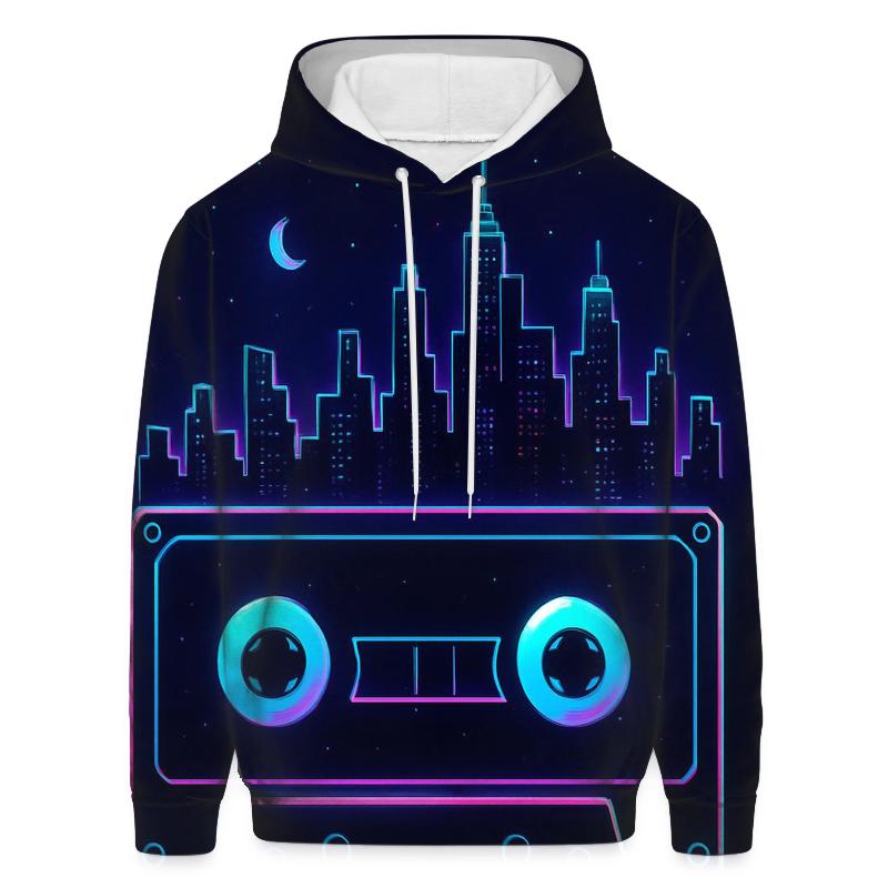 Neon Mixtape Skyline premium hoodies