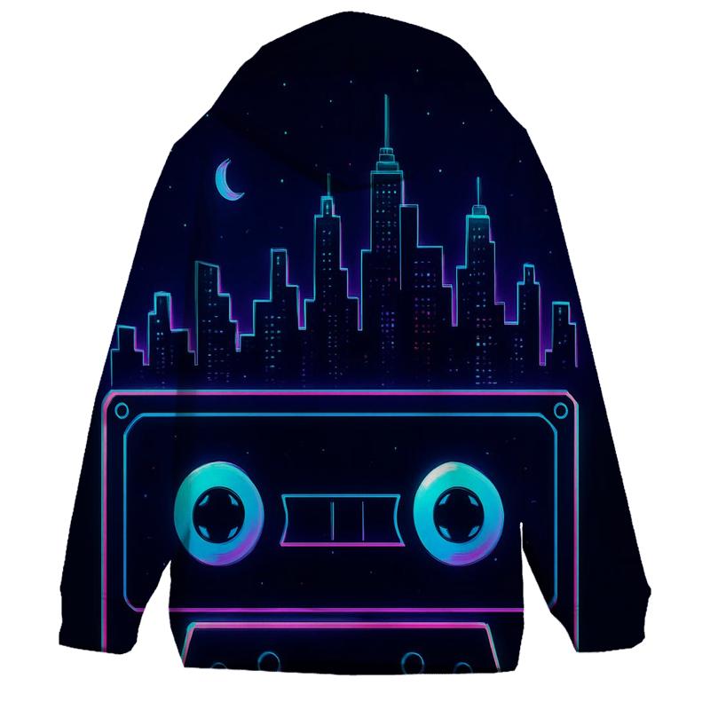 Neon Mixtape Skyline premium hoodies