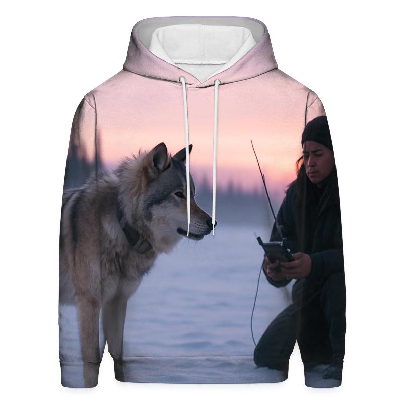 Radio Collar Check At Arctic Twilight designer hoodies