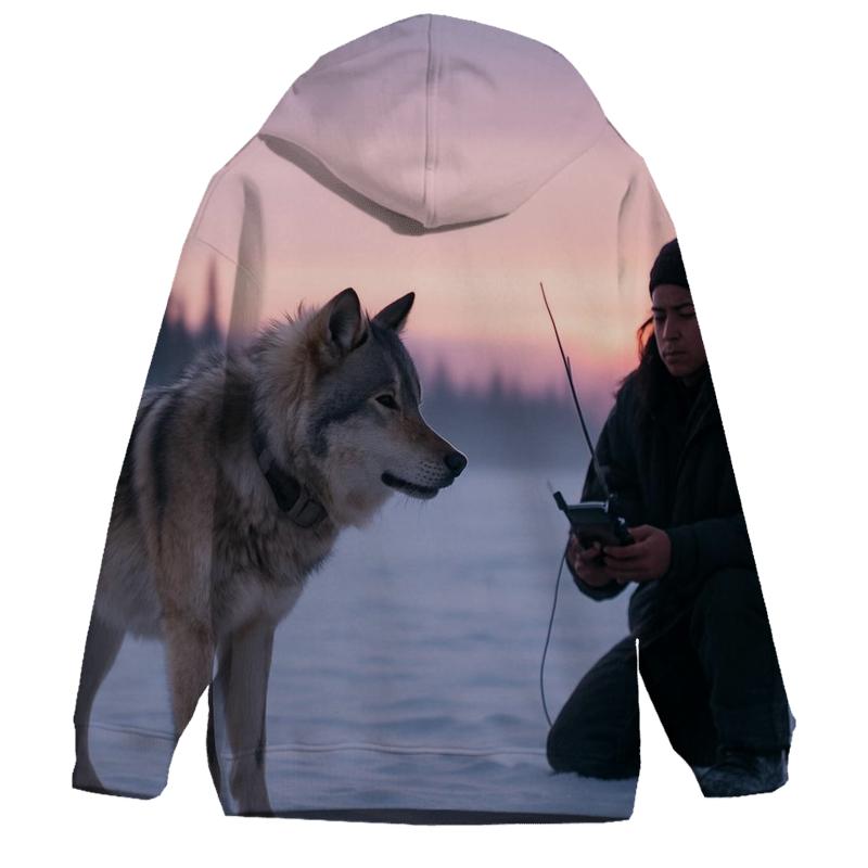 Radio Collar Check At Arctic Twilight designer hoodies