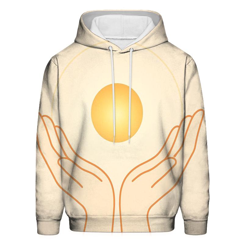 Open Hands Of Dawn printed hoodies