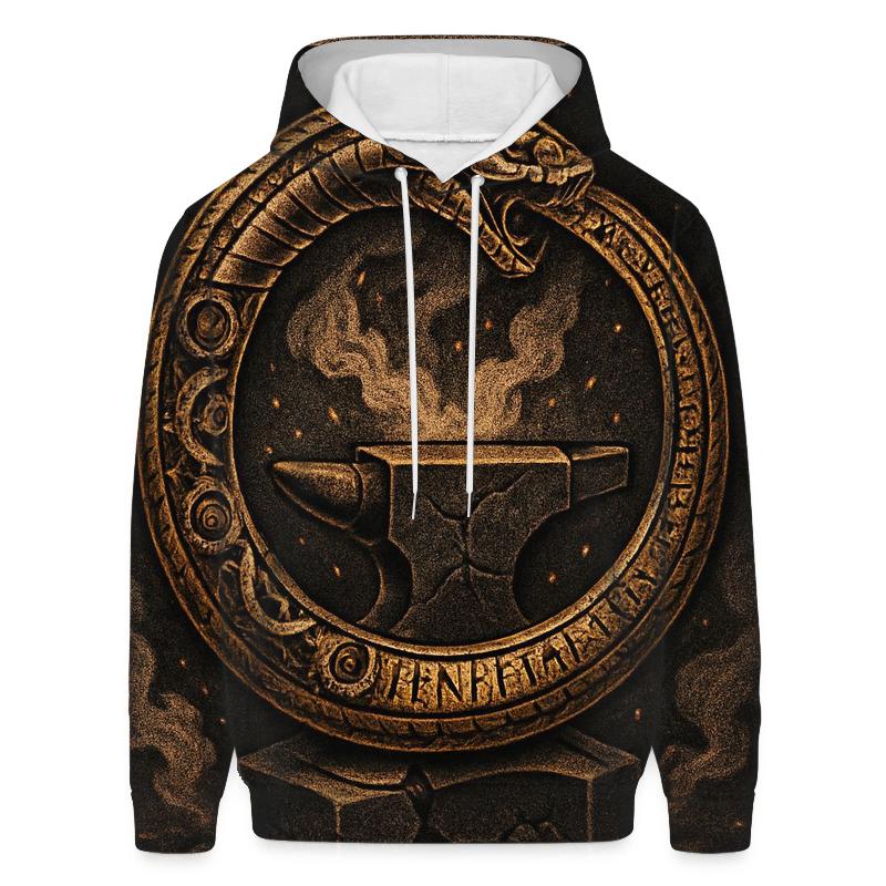 Clockwork Ouroboros Foundry printed hoodies