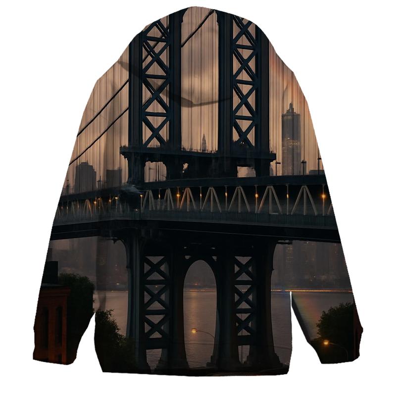 Storm Light Over The Manhattan Bridge hoodie trends