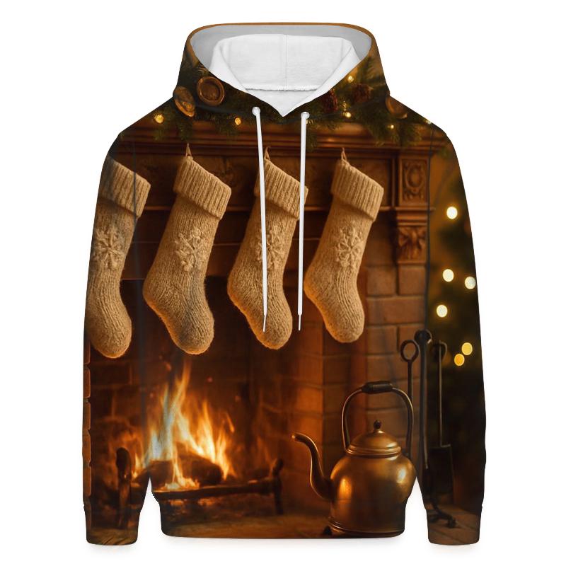 Sugarplum Hearthside Stockings And Silent Snow lightweight hoodies