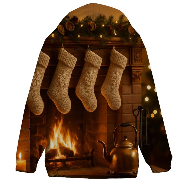 Sugarplum Hearthside Stockings And Silent Snow lightweight hoodies
