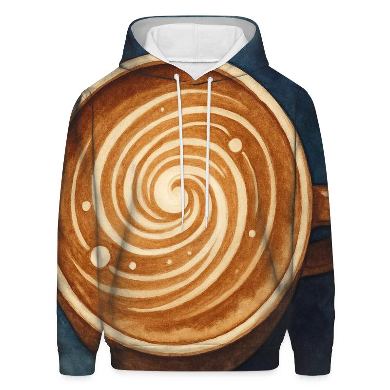 Latte Orbit Swirl heavyweight hoodies