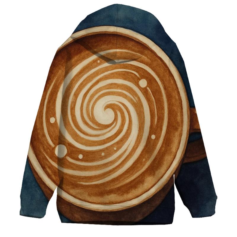 Latte Orbit Swirl heavyweight hoodies