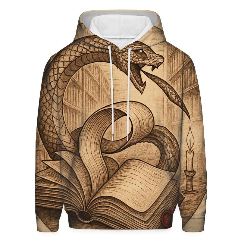 Library Of Rewound Pages Ouroboros lightweight hoodies