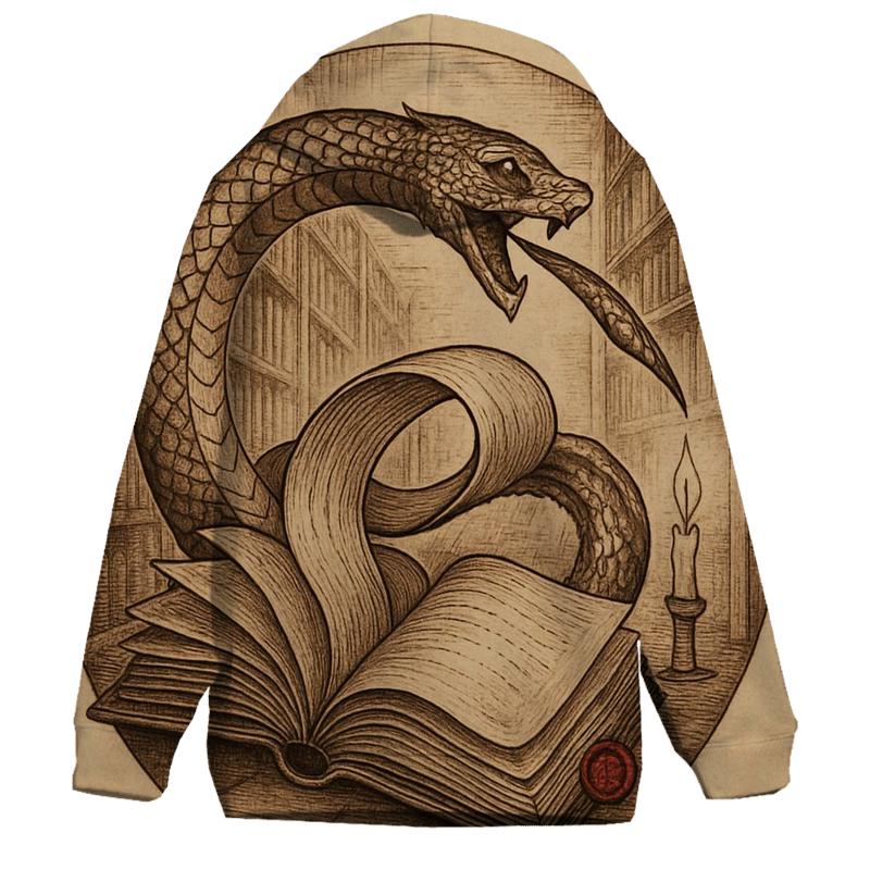 Library Of Rewound Pages Ouroboros lightweight hoodies