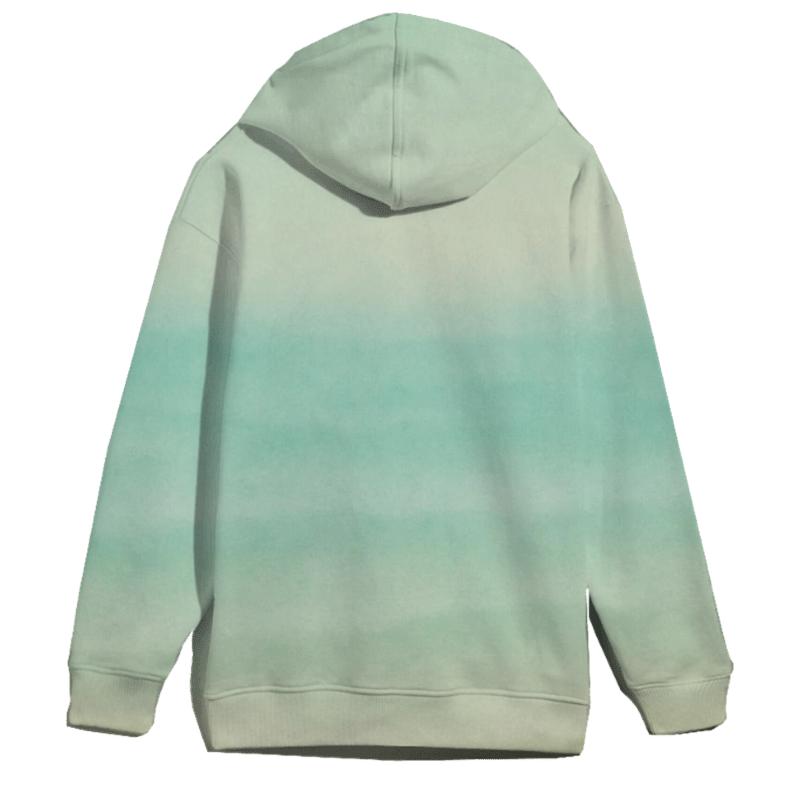 Sea Glass Mint Wash zip-up hoodies
