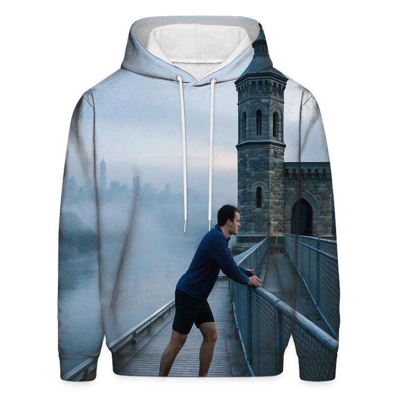 Harlem River Mist From High Bridge hoodie designs