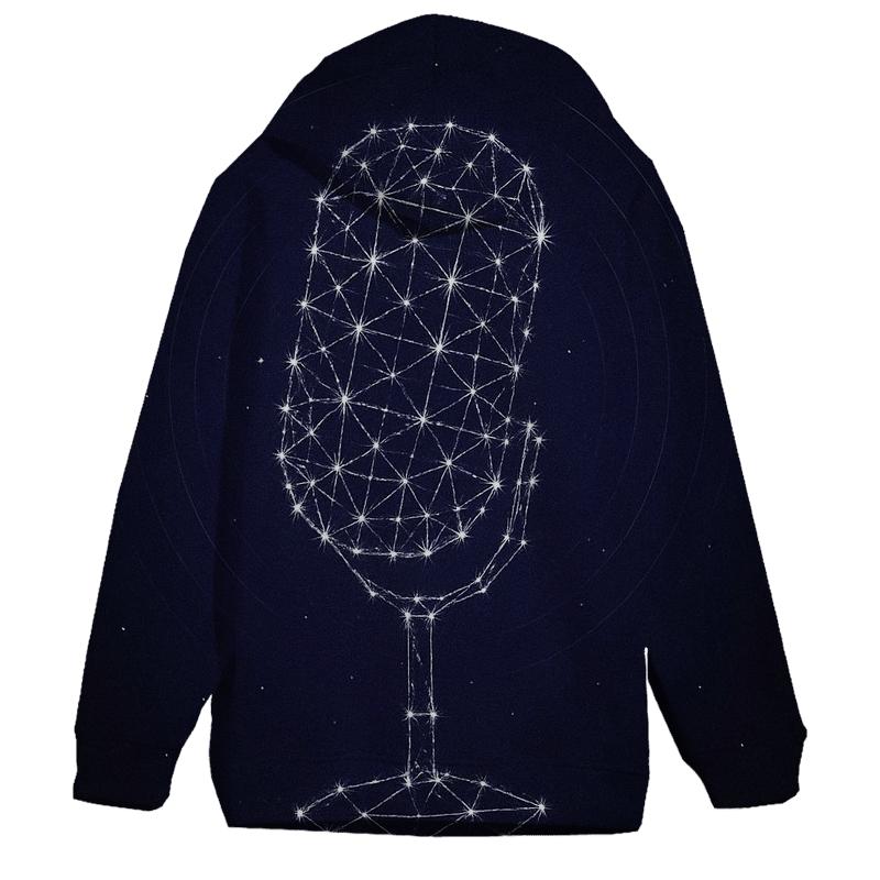 Microphone Constellation Bloom premium hoodies