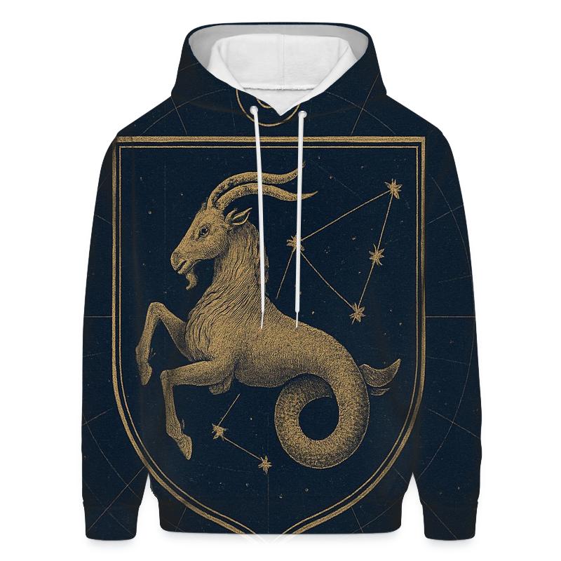 Capricorn Sea Goat Star Chart Crest hoodie trends