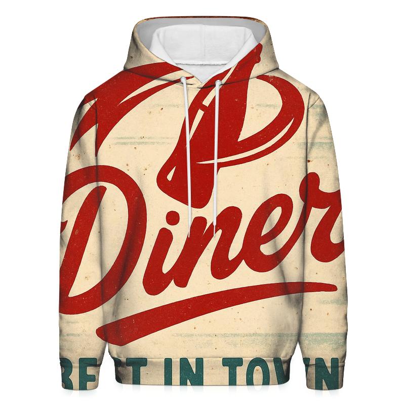 Retro Comet Cola Diner Sign Print hoodie trends
