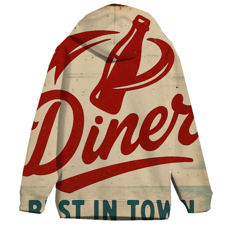 Retro Comet Cola Diner Sign Print hoodie trends