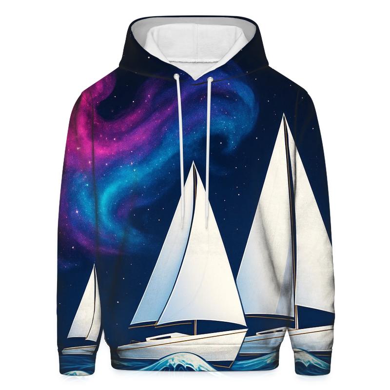 Nebula Wave Sailing Regatta premium hoodies