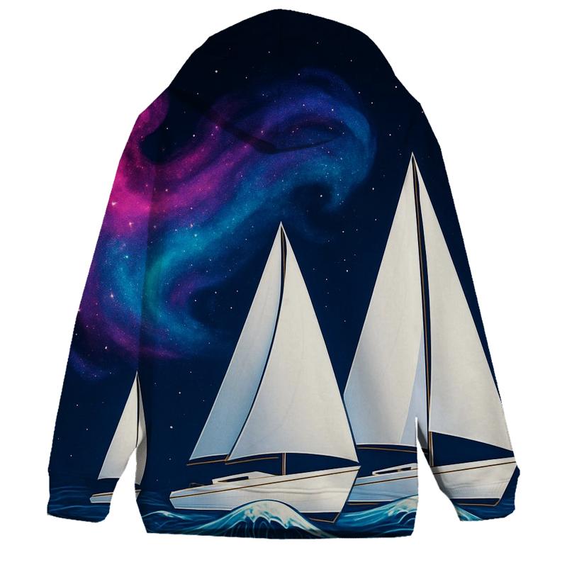 Nebula Wave Sailing Regatta premium hoodies