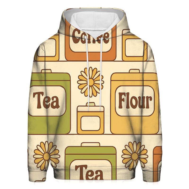 Sunburst Kitchen Canister Labels zip-up hoodies