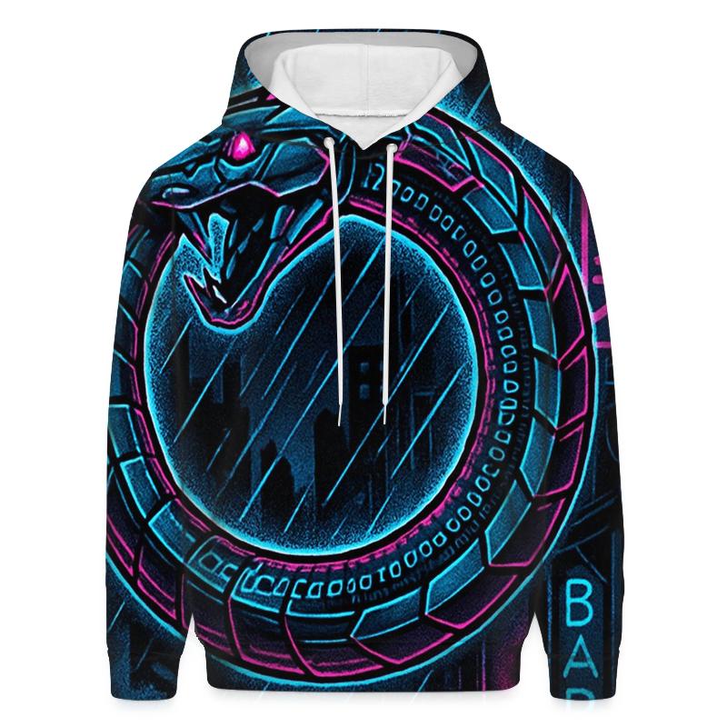 Neon Alley Ouroboros Circuit hoodie designs