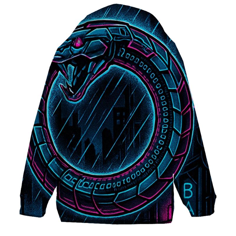 Neon Alley Ouroboros Circuit hoodie designs