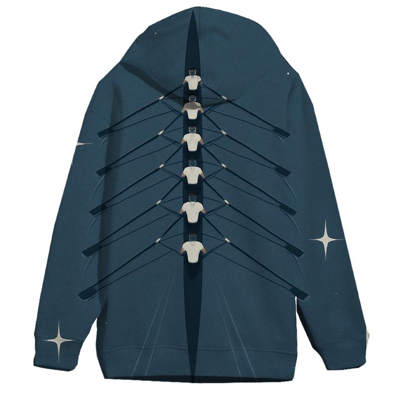 Starlit Rowing Eight Synchrony pullover hoodies