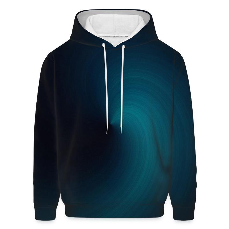 Midnight Teal Vortex premium hoodies