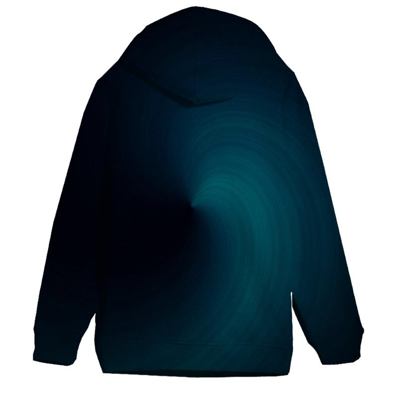Midnight Teal Vortex premium hoodies