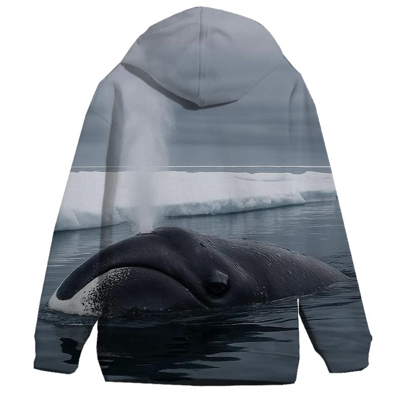 Ice Edge Breath Bowhead Whale pullover hoodies