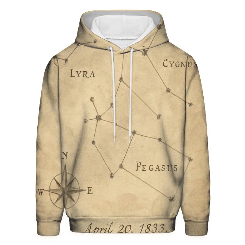 Antique Astronomy Field Notes Page hoodie styles