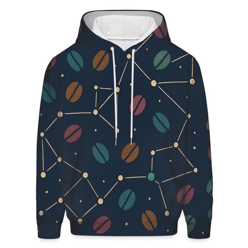 Bean Constellation Grid printed hoodies