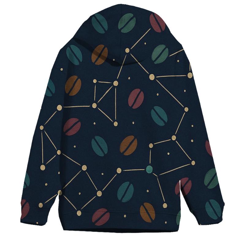 Bean Constellation Grid printed hoodies
