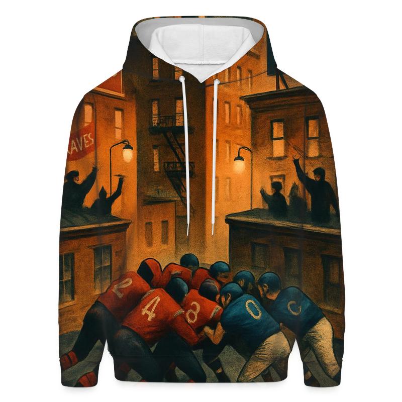 Rooftop City Block Scrimmage Braves Versus Cubs graphic hoodies
