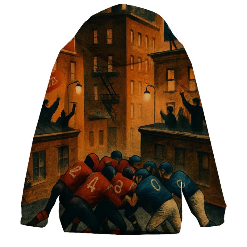 Rooftop City Block Scrimmage Braves Versus Cubs graphic hoodies