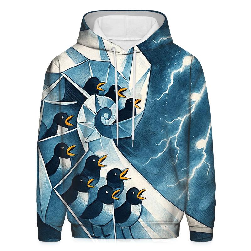 Paper Nautilus Storm Choir printed hoodies