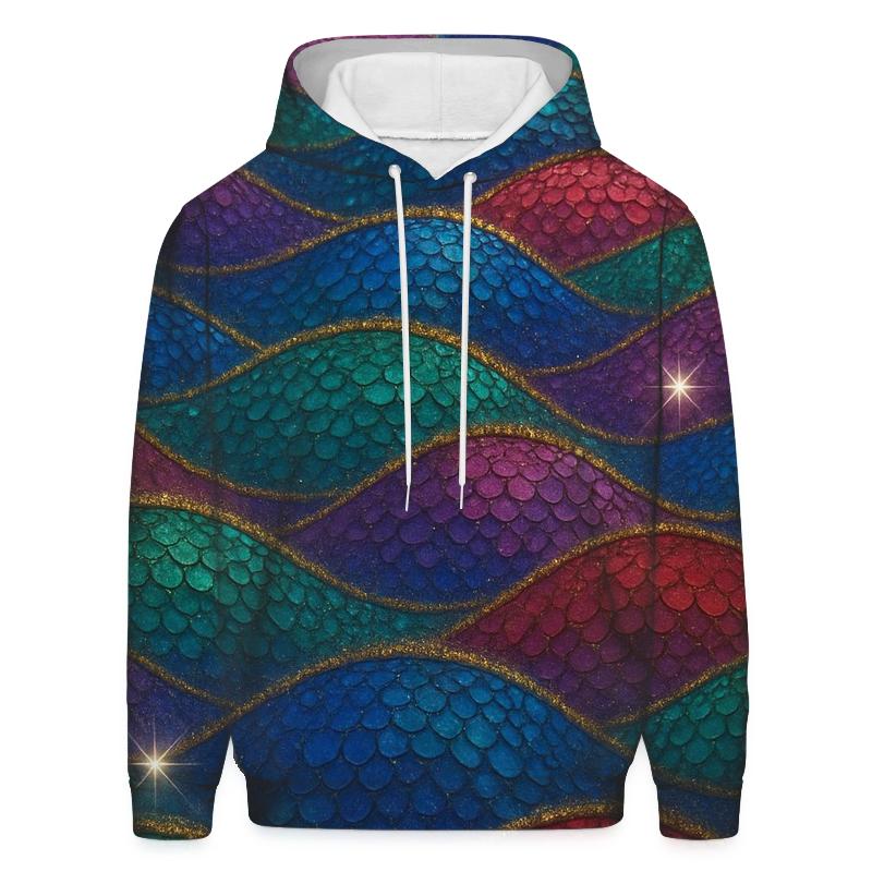 Sequin Wave Tides designer hoodies