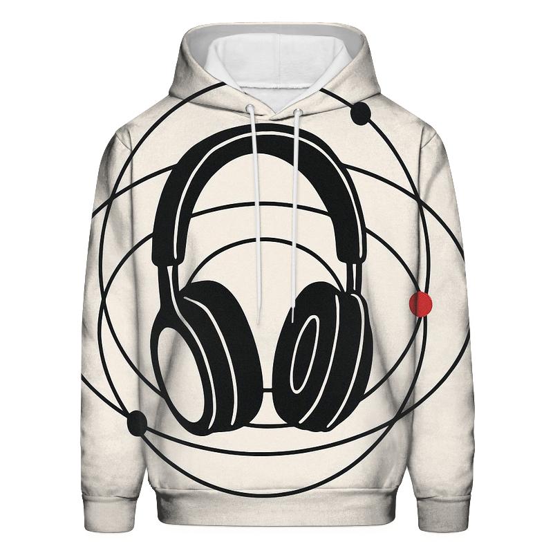 Headphones Orbit Diagram hoodie designs