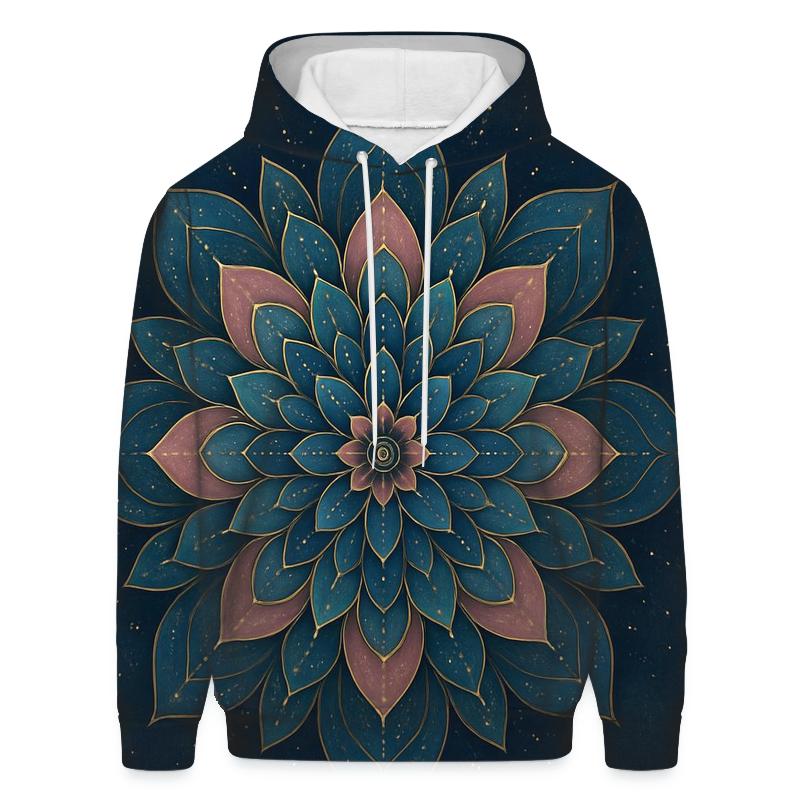 Starlit Mandala Bloom hoodie designs