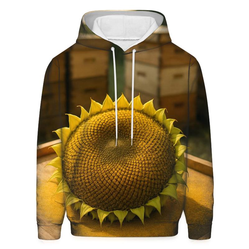 Sunflower Pollen Rings On A Beekeeper Inspection Tray designer hoodies