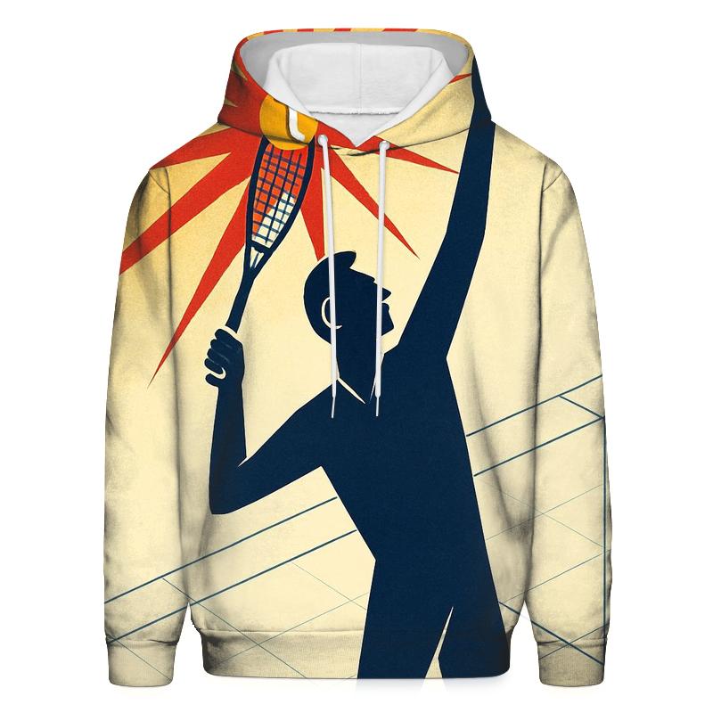 Solar Flare Tennis Serve Geometry hoodie styles