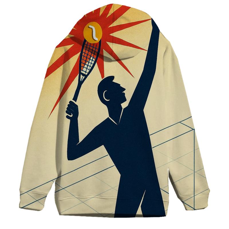 Solar Flare Tennis Serve Geometry hoodie styles