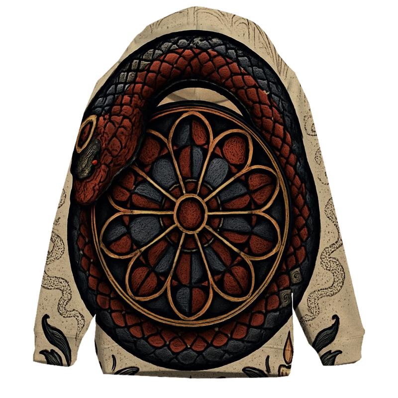 Cathedral Rose Ouroboros custom hoodies