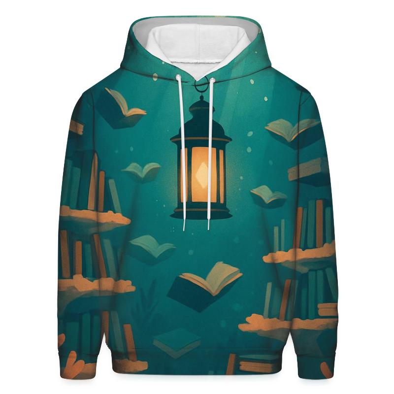 Underwater Lantern Library Scene hoodie trends