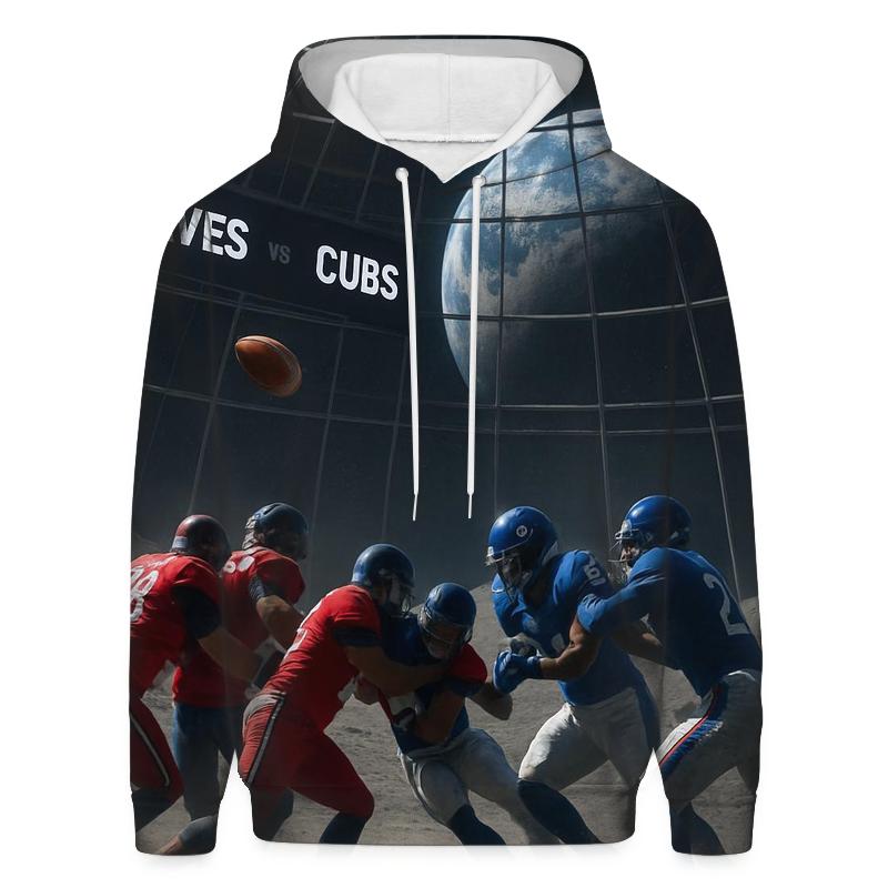 Starlit Lunar Dome Match Braves Versus Cubs printed hoodies